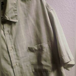 J.Ferrar Light Green Plaid Shirt